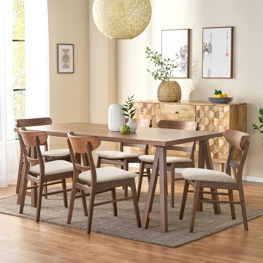 ~(6) Chair Seat Covers (Cream)~
